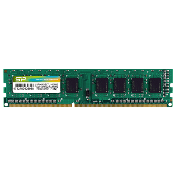 RAM DDR3 4GB 1600MHz SiliconPower SP004GBLTU160N02