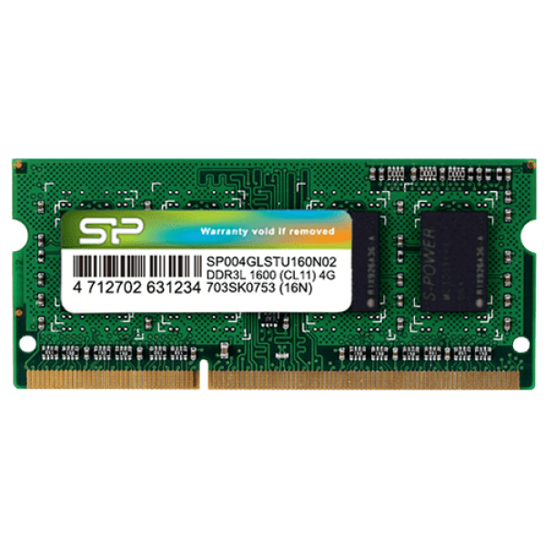RAM SODIMM DDR3L Silicon Power 4GB 1600MHz SP004GLSTU160N02