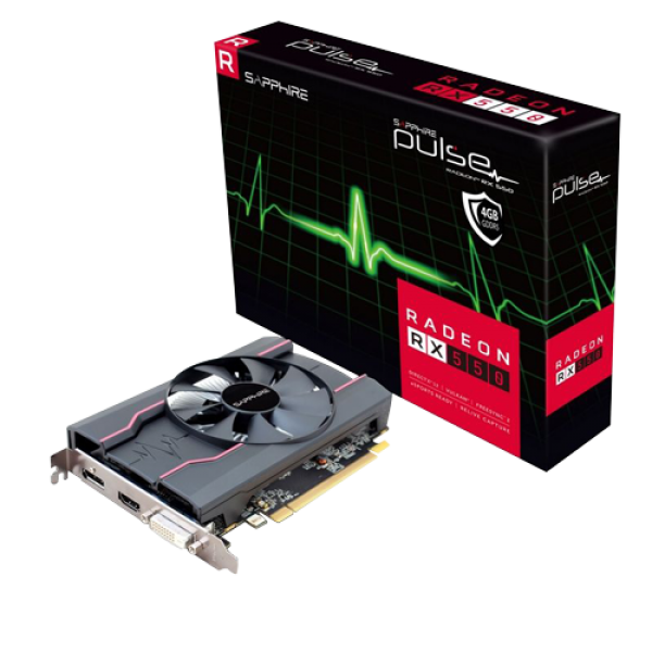 SVGA Sapphire Radeon RX 550 Pulse 4GB DDR5, 11268-01-20G