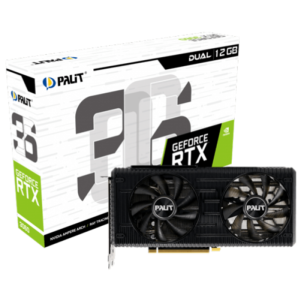 SVGA Palit GeForce RTX 3060 Dual 12GB GDDR6, 192-bit NE63060019K9-190AD