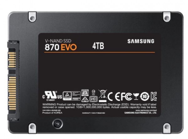 SSD 2.5'' SATA 4TB Samsung 870 EVO 560/530MBs, MZ-77E4T0B/EU