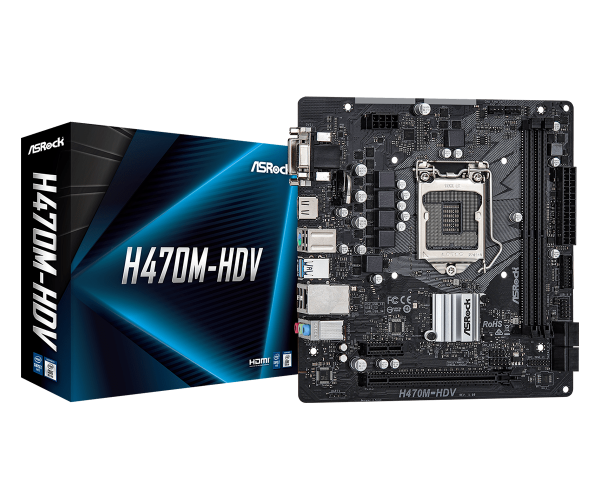 MB 1200 ASRock H470M-HDV 90-MXBG50-A0UAYZ