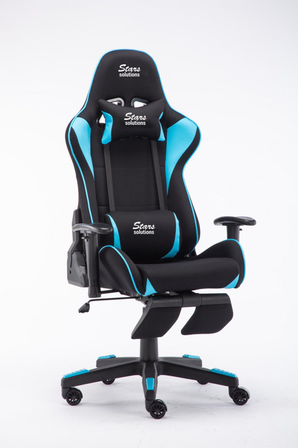 Stolica Gaming Stars Solutions RGC-9012 with footrest Black Blue