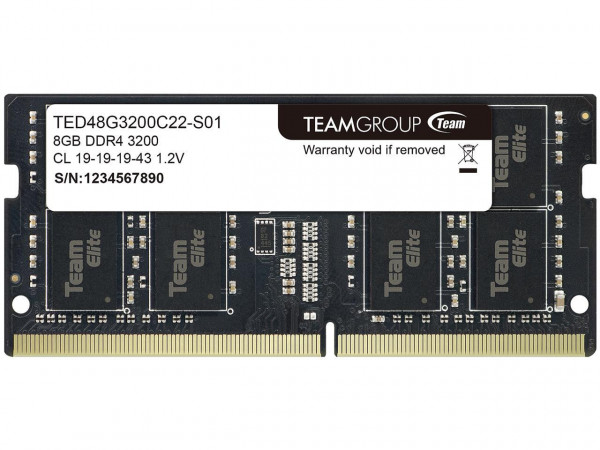 MEM TeamGroup SODIMM DDR4 8GB 3200MHz TED48G3200C22-S01