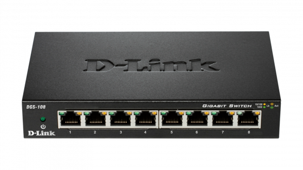 LAN Switch D-Link DGS-108GL 10/100/1000Mbps 8port