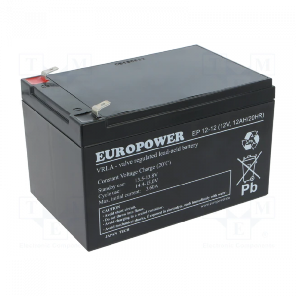 UPS Battery Europower ES12-12 12V 12Ah