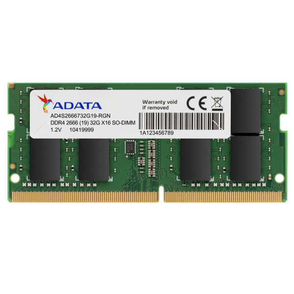 RAM SODIMM DDR4 4GB 2666MHz ADATA AD4S26664G19-SGN