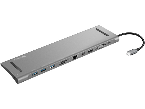 Docking station Sandberg AIO USB-C - HDMI/VGA/mini DP/LAN/3xUSB 3.0