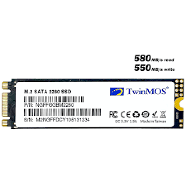 SSD M.2 256GB TwinMOS 580MBs/550MBs NGFFEGBM2280