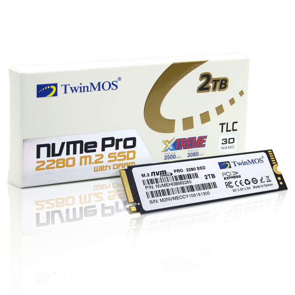 SSD M.2 NVMe 2TB TwinMOS 3500MBs/3080MBs NVMEHGBM2280