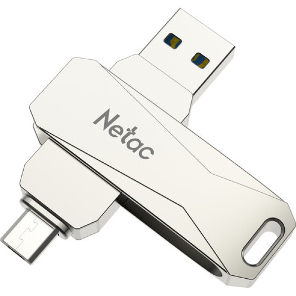 Flash Drive Dual Netac 128GB U381 USB3.0+MicroUSB NT03U381B-128G-30PN