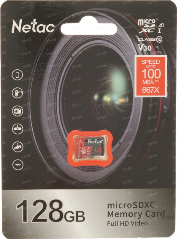 Micro SDXC Netac 128GB P500 Extreme Pro NT02P500PRO-128G-S