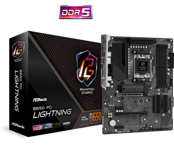 MB AM5 ASRock B650 PG LIGHTNING 90-MXBK20-A0UAYZ