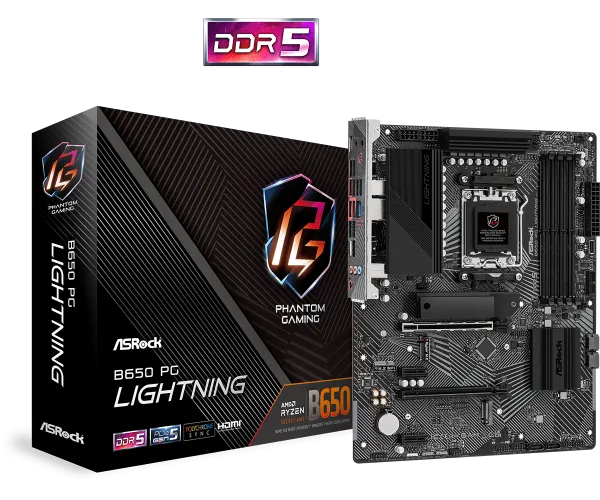 MB AM5 ASRock B650 PG LIGHTNING 90-MXBK20-A0UAYZ