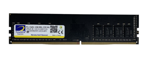 RAM DDR4 16GB 3200MHz TwinMOS MDD416GB3200D