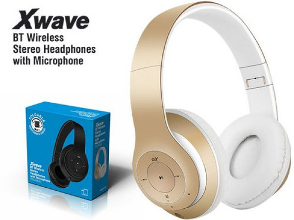 Bluetooth Slušalice XWAVE MX350 Zlatne/FM/microSD