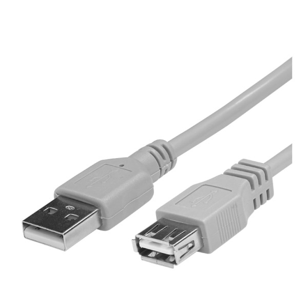 Kabl USB Prosto USBT2.0A/A-3 A-M/A-F 3m produžni