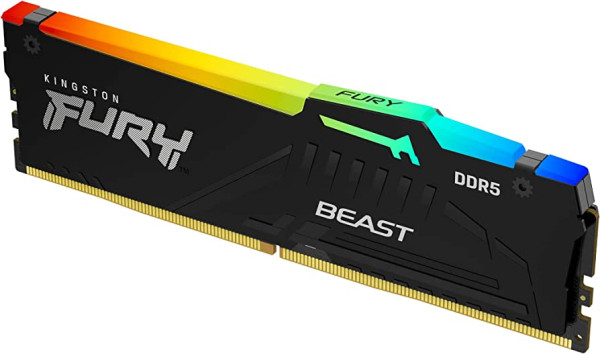 RAM DIMM DDR5 16GB 5200 Kingston Fury Beast RGB, KF552C36BBEA-16
