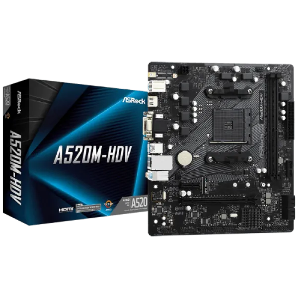 MB AM4 ASRock A520M-HDV 90-MXBE50-A0UAYZÂ Â Â 