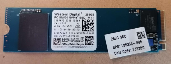 SSD M.2 SATA Western Digital 256GB SN530, Bulk