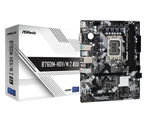 MB s1700 ASRock B760M-HDV/M.2 D4 90-MXBL40-A0UAYZ