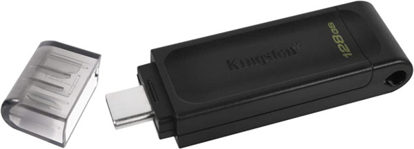 USB Flash Kingston 128GB USB 3.2 DataTraveler 70 USB-C black DT70/128GB