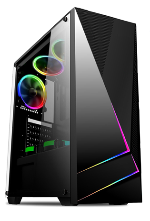 Kuciste 600 Raptor Shadow ATX RGB/USB 3.0/Window