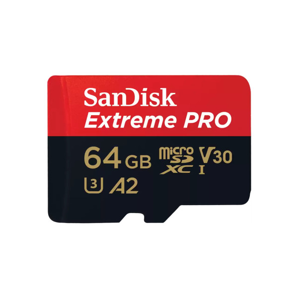 Micro SDXC SanDisk 64GB Extreme PRO, SDSQXCU-064G-GN6MA sa adapterom