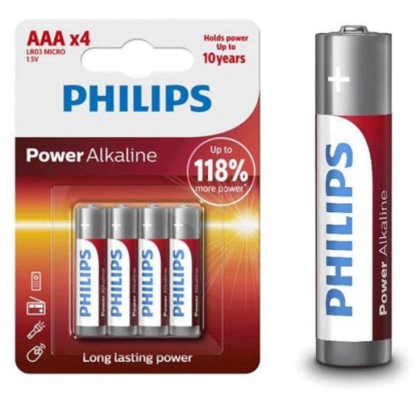 Baterija Philips Powerlife LR03/AAA LR03P4B05