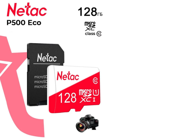 Micro SDXC Netac 128GB P500 ECO NT02P500ECO-128G-R sa adapterom