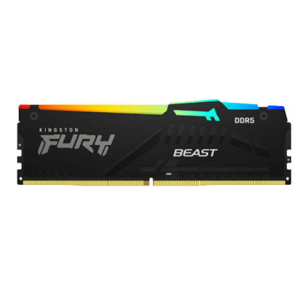 RAM DDR5 32GB 5200MT/s Kingston Fury Beast RGB Black KF552C40BBA-32