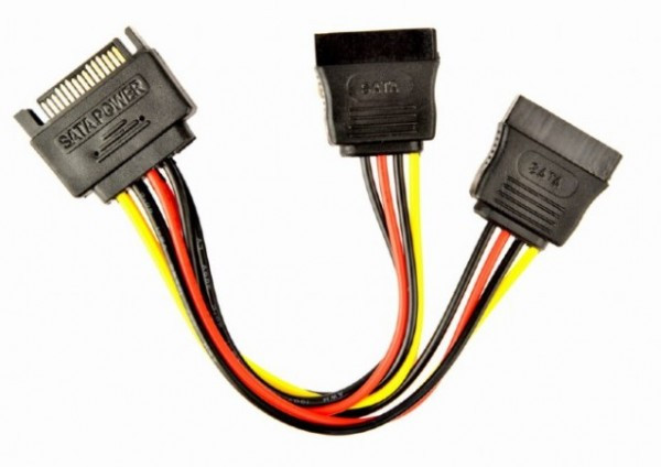 Adapter power SATA F na 2x power SATA M
