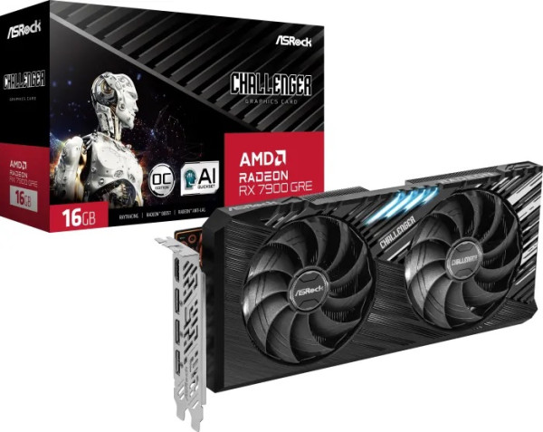 SVGA Asrock Radeon RX 7900 GRE Challenger OC 16GB GDDR6 256bit,RX7900GRE CL 16GO
