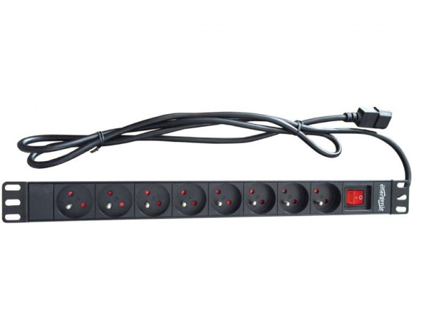 Kabl 230V razvodni PDU panel 19/1U sa 8 utičnih mesta,1.8m C14 (PDU-8SP-1U-C14)