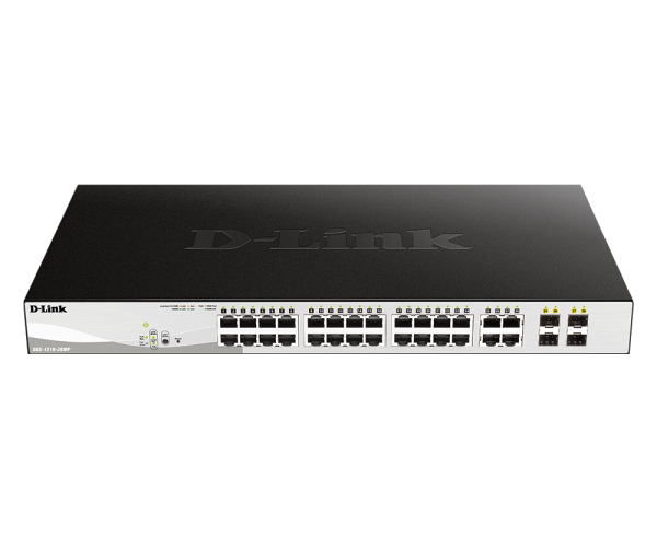 LAN Switch D-Link DGS-1210-28P/E PoE 10/100Mbps 24 PoE port + 4 SFP