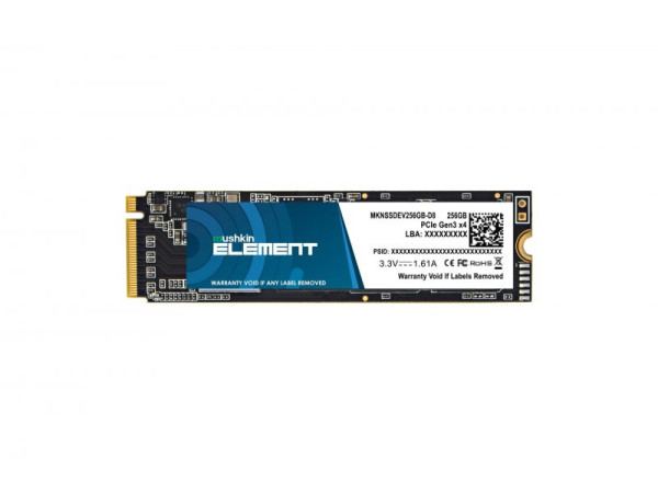 SSD M.2 NVMe 256GB Mushkin Element 1800Mbs/1000Mbs MKNSSDEV256GB-D8