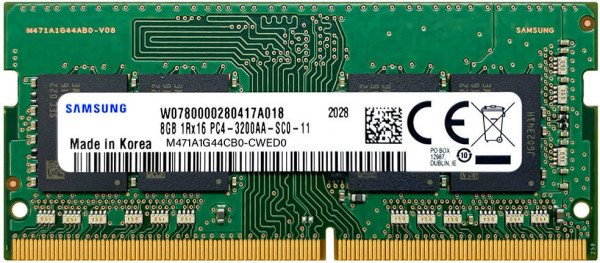 RAM SODIMM DDR4 SAMSUNG 8GB 3200MHz M471A1G44CB0-CWE Bulk