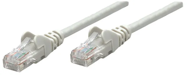LAN UTP kabl intellinet 737302 Cat5e CCA//Sivi/0,25m
