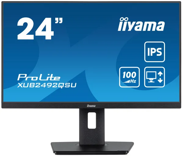 Monitor 23.8'' Iiyama XUB2492QSU-B1 IPS 2560x1440/100Hz/0.5ms/HDMI/DP/USB/zvučni