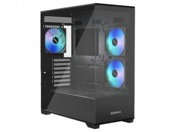 Kuciste Raidmax Infinita i801 Glass/3 x ARGB/Crni/I801TBF