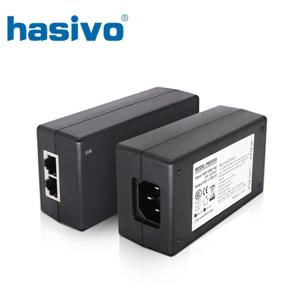 PoE injector Hasivo PSE5428GTAF-48W Gigabit PoE+ 10/100/1000M
