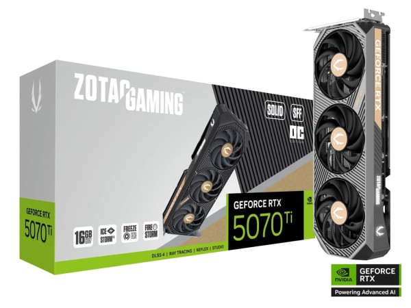 SVGA Zotac GeForce RTX 5070 Ti SOLID SFF OC 16GB GDDR7 256bit, ZT-B50710J3-10P