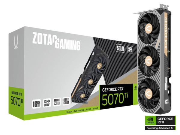 SVGA Zotac GeForce RTX 5070 Ti SOLID SFF 16GB GDDR7 256bit, ZT-B50710D3-10P