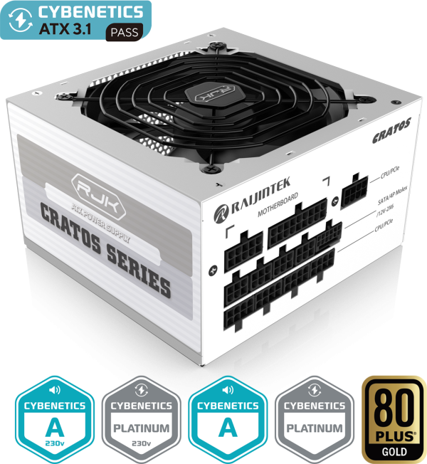 Napajanje 1200W Raijintek Cratos, Belo  0R30B00004