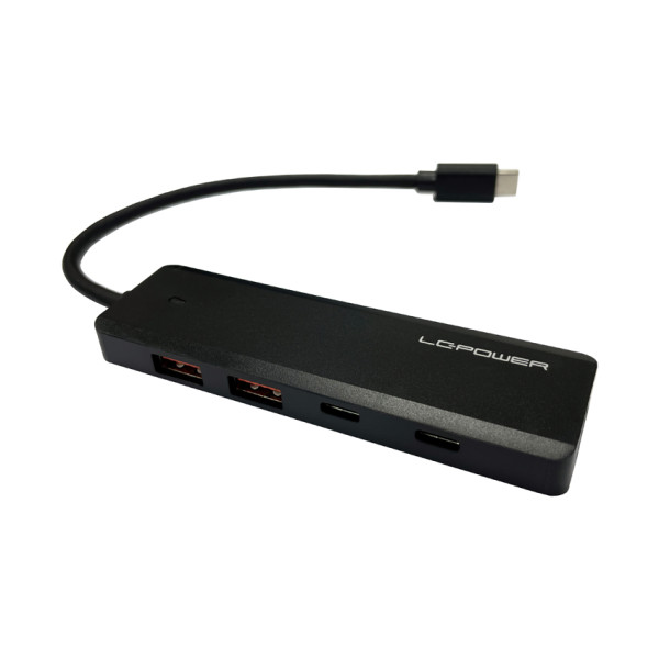 HUB LC Power  LC-HUB-U3-4-C USB-C, 2 x USB3.2/2 x USB-C