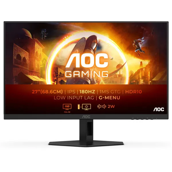 Monitor 27'' AOC 27G4XE IPS 1920x1080/180Hz/0.5ms/2xHDMI/DP/G-sync/zvučnici