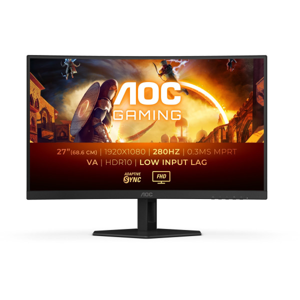 Monitor 27'' AOC C27G4ZXE VA 1920x1080/280Hz/0.3ms/2xHDMI/DP/zakrivljen
