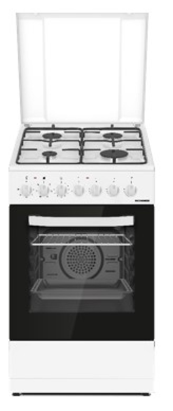 Kombinovani štednjak HEINNER HFSC-S60LITGC-WH 4xGas/ventilator/60cm