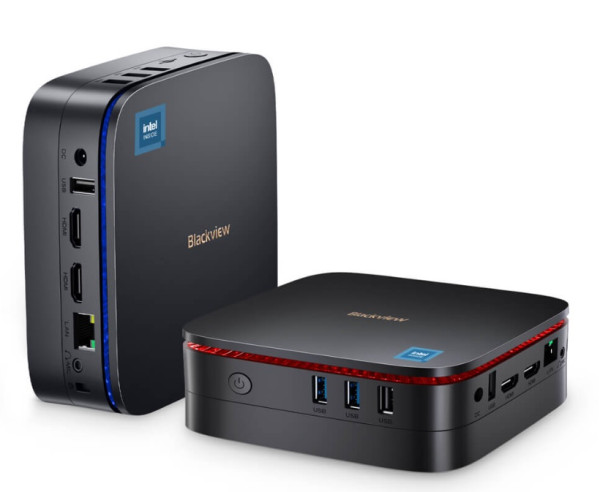 BlackView MP60 Intel N150/16GB/512GB/2xHDMI/2xUSB 3.0/1xRJ45/BT/WiFI/W11P Black