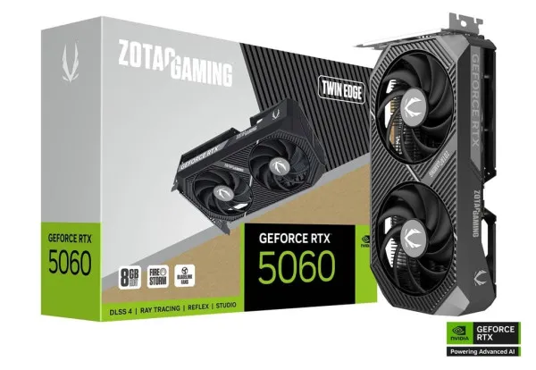 VGA Zotac RTX 5060 Twin Edge 8GB GDDR7, ZT-B50600E-10M